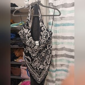 Black and White Floral Dress